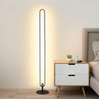 RGB LED Floor Lamp with Remote Control - Modern Minimalist Standing Light