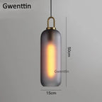 Luxe Glass Ball Pendant Lights: LED Nordic Hanging Lamp for Home Art Decor