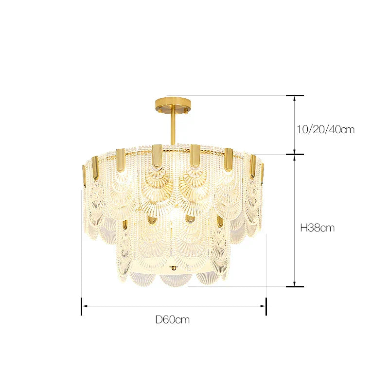 Luxe Palace Ceiling Chandelier - Elegant LED Lighting for Home and Hotel