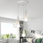 Industrial LED Pendant Light Vintage Loft Cage Hanging Lamp for Home Decor