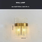 Luxury Gold Metal LED Chandeliers with Adjustable Brightness and Grey/White Glass