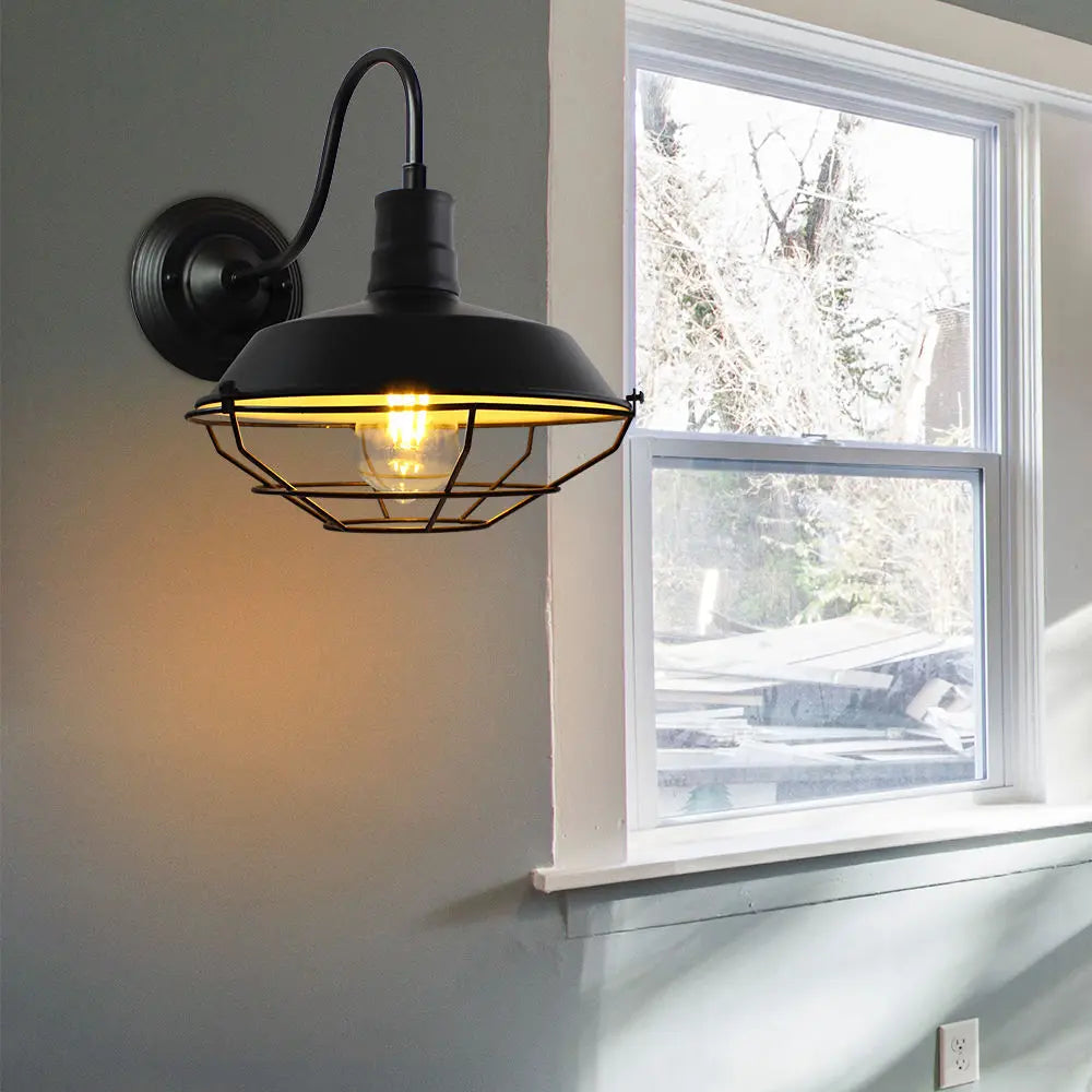 Vintage Loft Indoor LED Wall Sconce Retro Industrial Gooseneck Light Fixtures