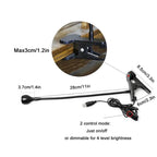 LED Book Light Black Silver Clip-On Desk Lamp Flexible Reading Lamp