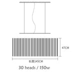 Modern LED Chandelier with Dimmable Control - Stylish Lighting for Home and Hotel