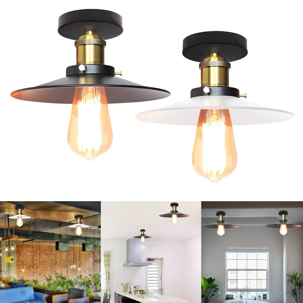 Vintage Industrial LED Ceiling Light for Home Kitchen Bar Lighting