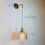 Glass Adjustable LED Sconce Wall Light for Bedroom Home Decor