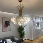 Modern Crystal Chandelier for Dining Room - Samsarah Lighting