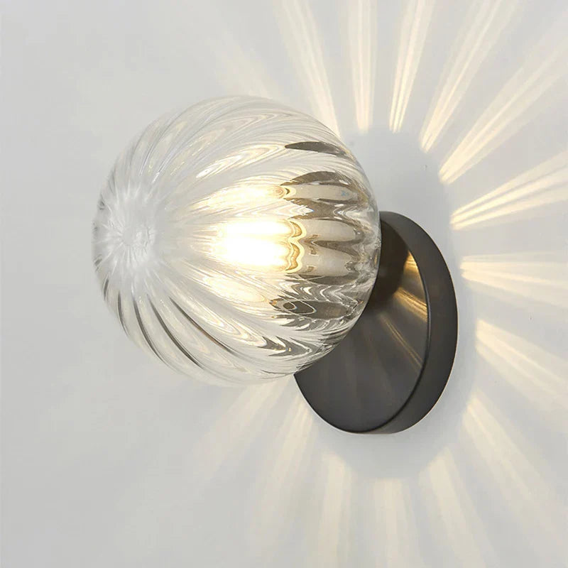Glass Ball Wall Lamp: Modern Minimalist Nordic Style, Luxury Bedroom Lighting