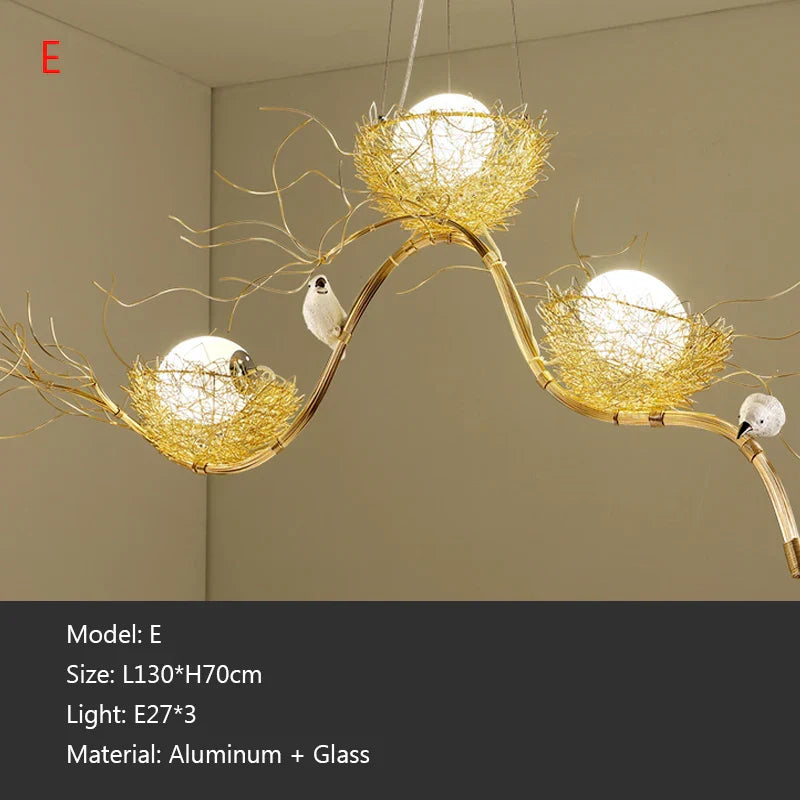 Bird's Nest LED Pendant Light for Dining Room, Cafe, Bar, Restaurant Decor