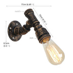 Rustic Edison Bulb Wall Sconces for Home Lighting Fixture