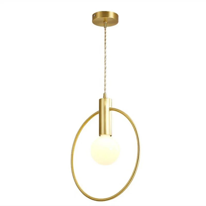 Metal LED Pendant Light: Modern Minimalist Hanging Lamp for Stylish Home Decor
