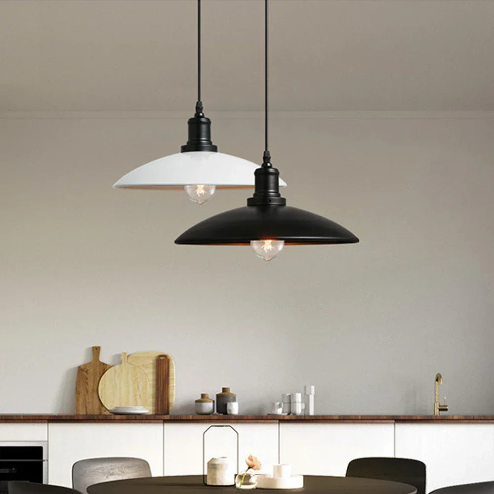 Iron Pendant Light Vintage Loft Bar Lighting Nordic Handing Lampshade