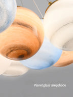 Nordic Moon Chandelier Bubble Ball Living Room Dining Bedroom Lamp