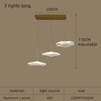 Lotus Leaf Acrylic Nordic LED Chandelier for Restaurant Living Room Hotel Villa