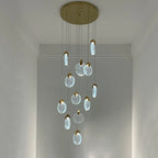 Attic Crystal Chandelier for Living Room Dining Room Stair Lamp