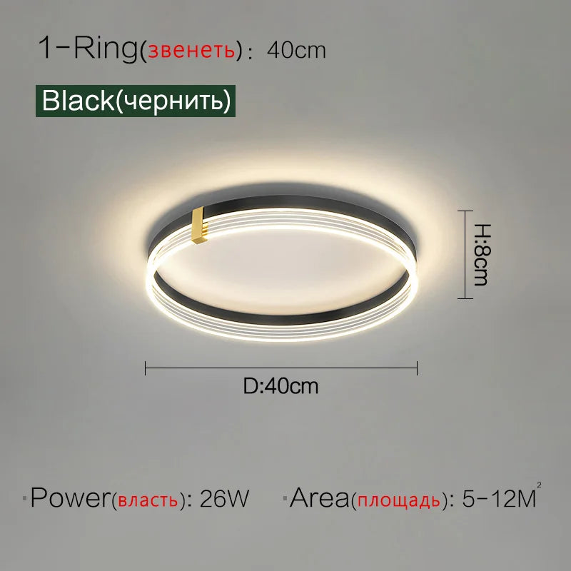 Nordic Light Luxury Foyer Ceiling Lamp - Modern, Simple, Elegant Lighting