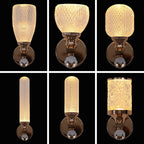 Modern Gold LED Wall Lamp for Living Room Bedroom, Minimalist Luxury Design