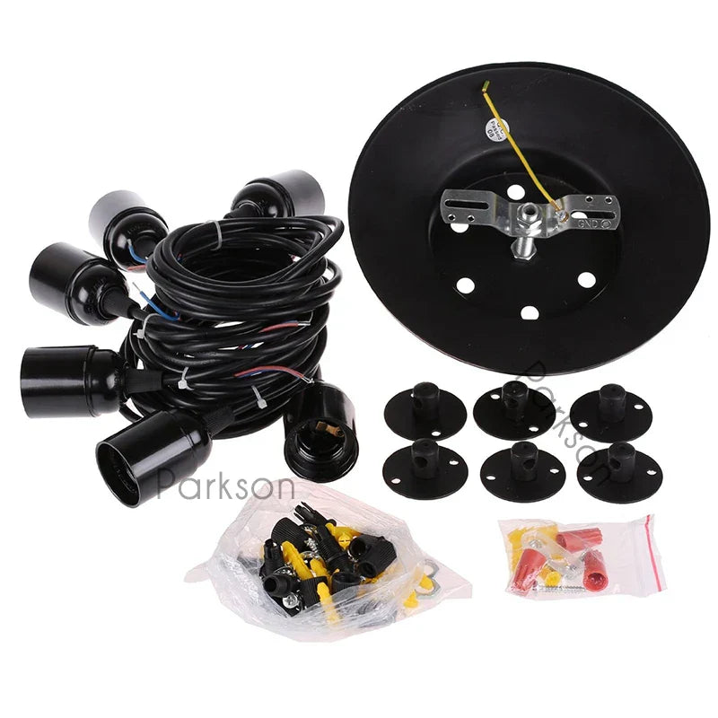 Nordic Retro Spider Pendant Lights LED Edison Bulb Vintage Lamps