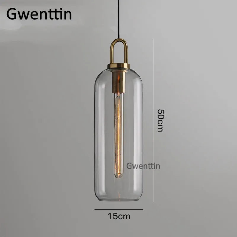 Luxe Glass Ball Pendant Lights: LED Nordic Hanging Lamp for Home Art Decor