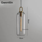 Luxe Glass Ball Pendant Lights: LED Nordic Hanging Lamp for Home Art Decor