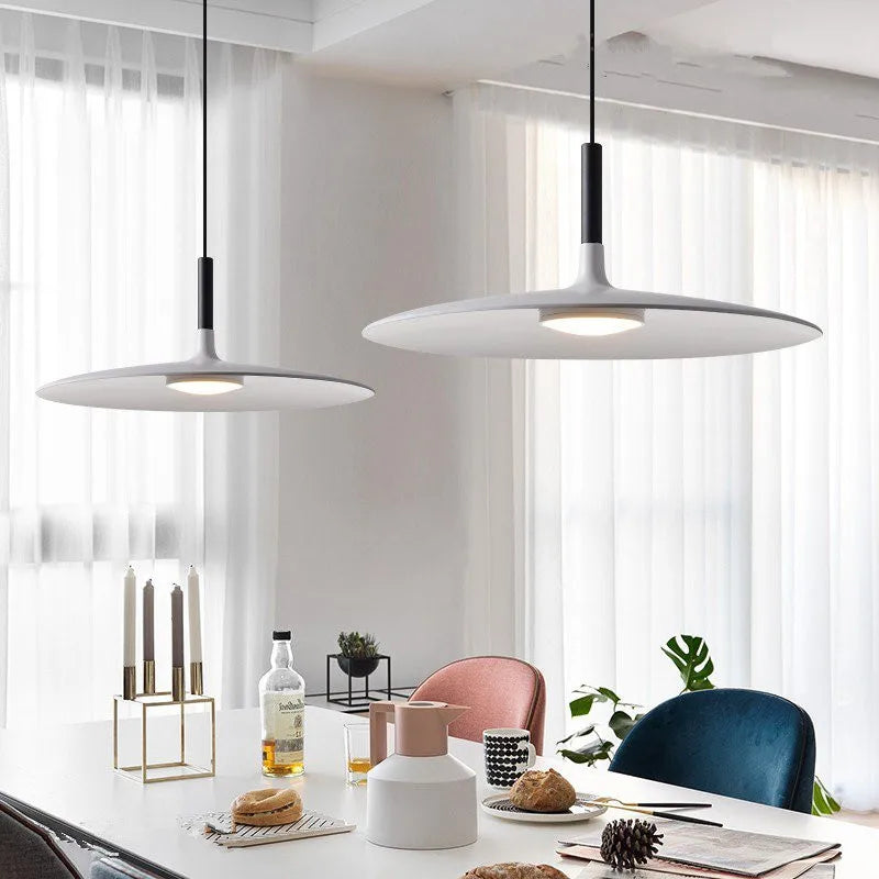 Nordic Scandinavian Pendant Light Metal Suspension Saucer Lamp