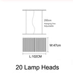 LED Chandelier: Modern Nordic Loft Hanging Light for Living Room, Restaurant, Bar