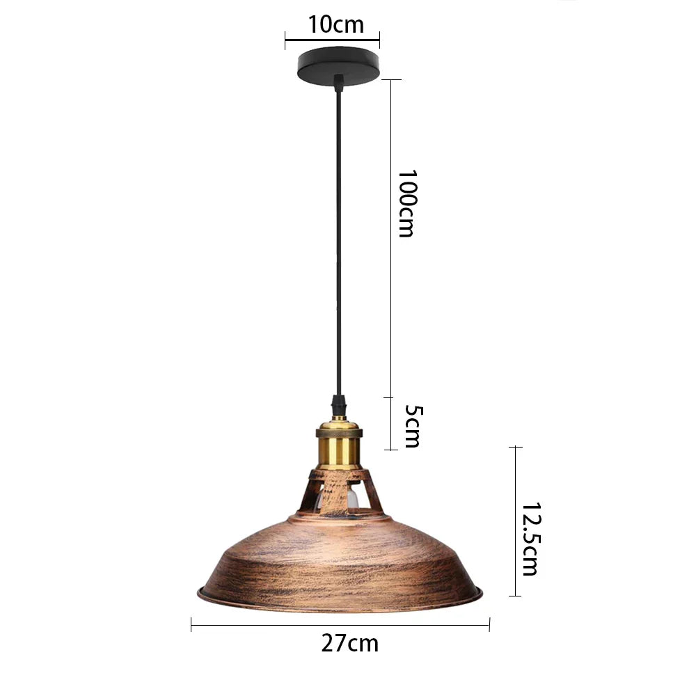 Vintage Loft Pendant Light Nordic Retro Industrial Hanging Lamp for Home Kitchen Decor