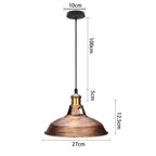 Vintage Loft Pendant Light Nordic Retro Industrial Hanging Lamp for Home Kitchen Decor