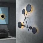 Adjustable Rotating LED Wall Sconce with Switch, Modern Stair Hallway Fixture