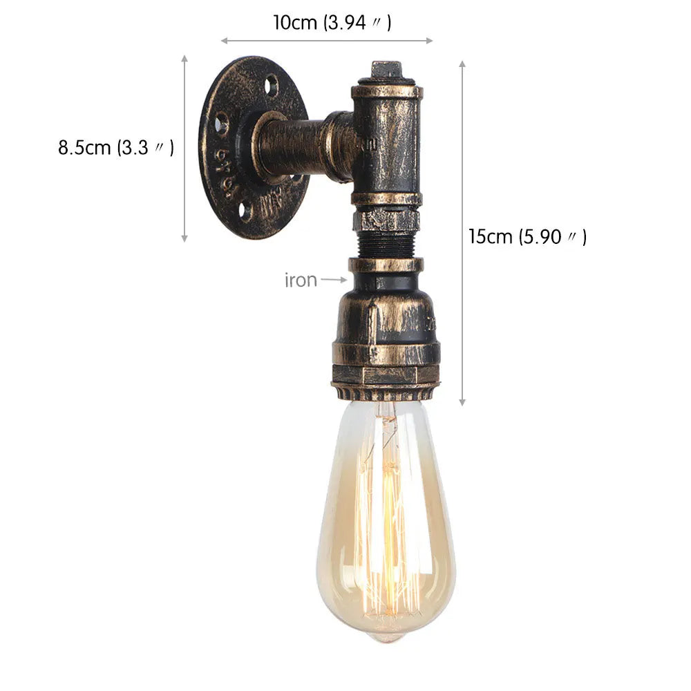 Rustic Edison Bulb Wall Sconces for Home Lighting Fixture