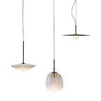 Glass Flying Saucer Chandelier - LED Hardware Pendant Lighting for Living Room