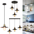 Retro Industrial Pendant Chandelier LED Ceiling Lamps for Kitchen Living Room