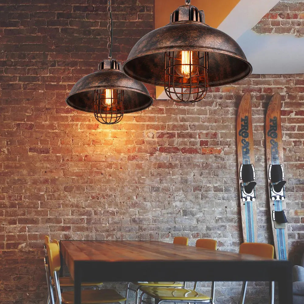 Retro Industrial Pendant Lights Vintage Hanging Lamp for Bar Restaurant Living Room
