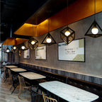 Nordic Vintage LED Pendant Light Colorful Hanging Fixture for Home and Hospitality