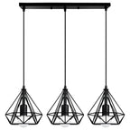 Modern Black Cage LED Pendant Light for Home & Commercial Lighting
