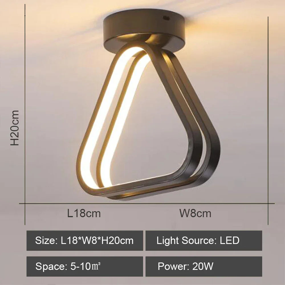 Modern LED Ceiling Lamp for Indoor Lighting Minimalist Chandelier