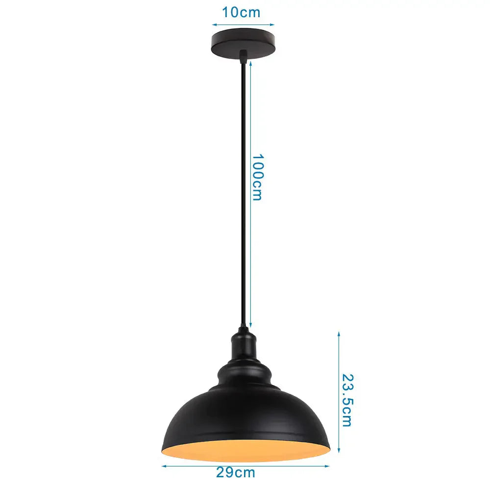 Vintage Loft Pendant Light Nordic Retro Industrial Hanging Lamp for Home Kitchen Decor