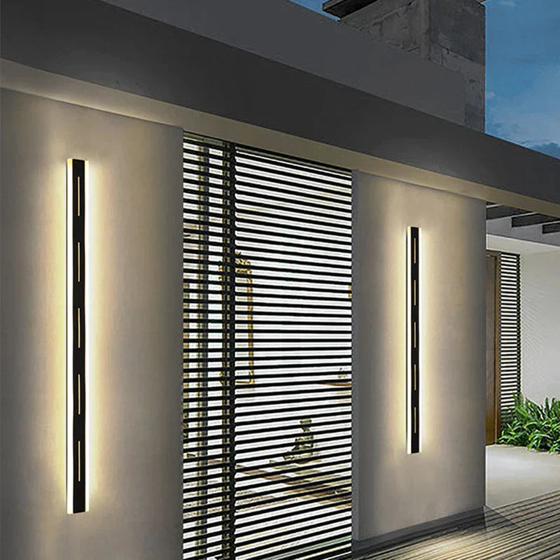 Outdoor Wall Light: Waterproof Aluminum Wall Lamp with Remote Control