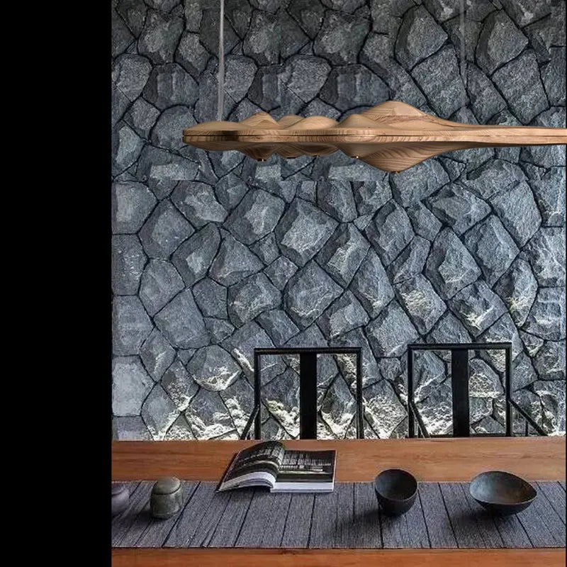 Wood Resin Branch Pendant Light - Modern Retro Nordic Dining Kitchen Island Lamp