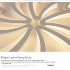 Modern LED Ceiling Chandelier for Home Living Room Bedroom Dining, Remote Control Lighting Fixtures