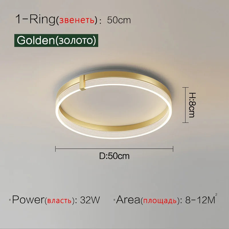 Nordic Light Luxury Foyer Ceiling Lamp - Modern, Simple, Elegant Lighting