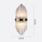 Crystal Wall Lamp for Modern Light Luxury Living Room, Bedroom, and Dining Area