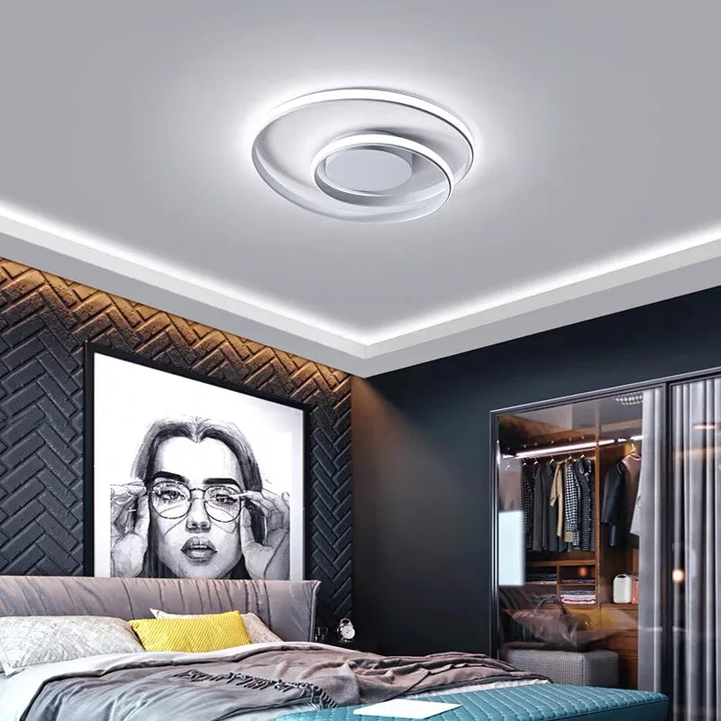 Minimalist LED Chandeliers Ceiling Lamp for Living Room Bedroom Study - Modern Surface Mounted Lighting