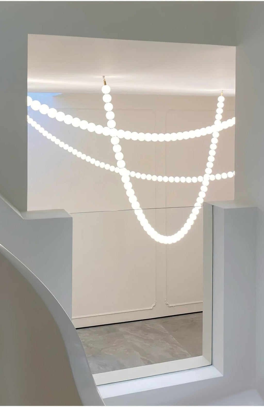 Pearl Necklace Balls Chandelier