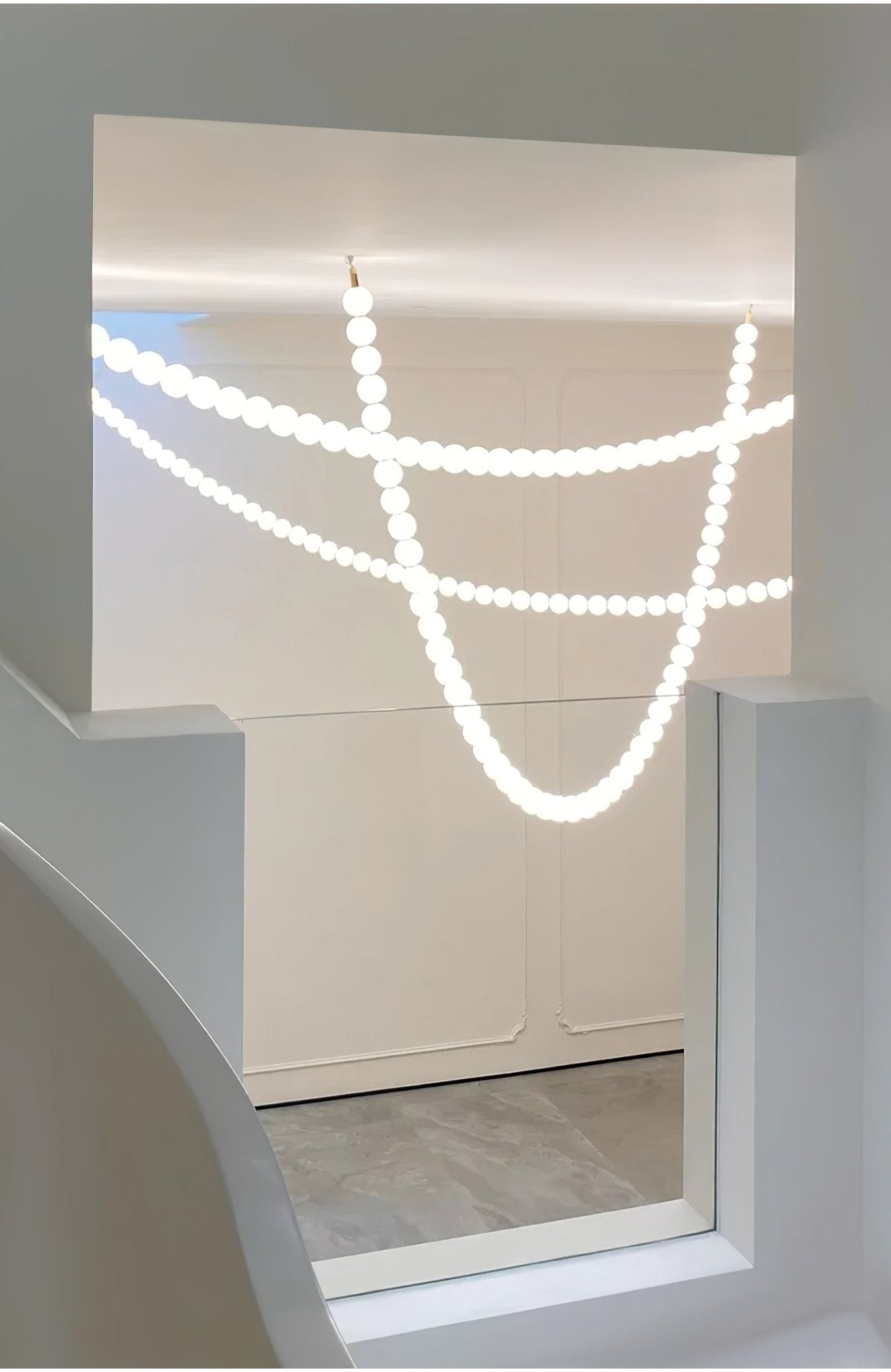 Pearl Necklace Balls Chandelier