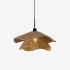 Handmade Straw Hat Pendant Lamp