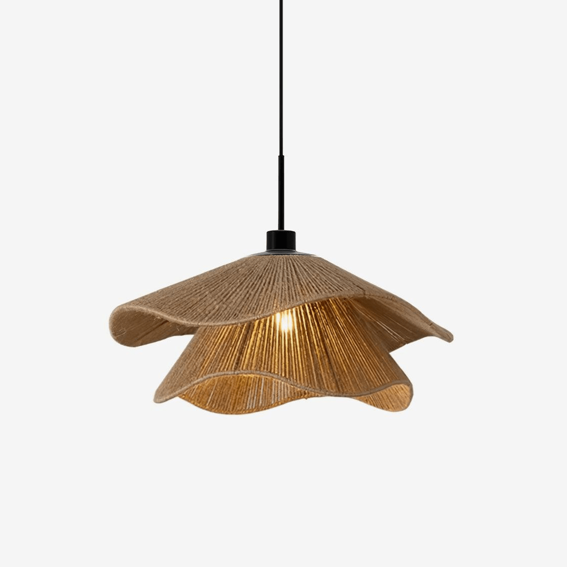 Handmade Straw Hat Pendant Lamp