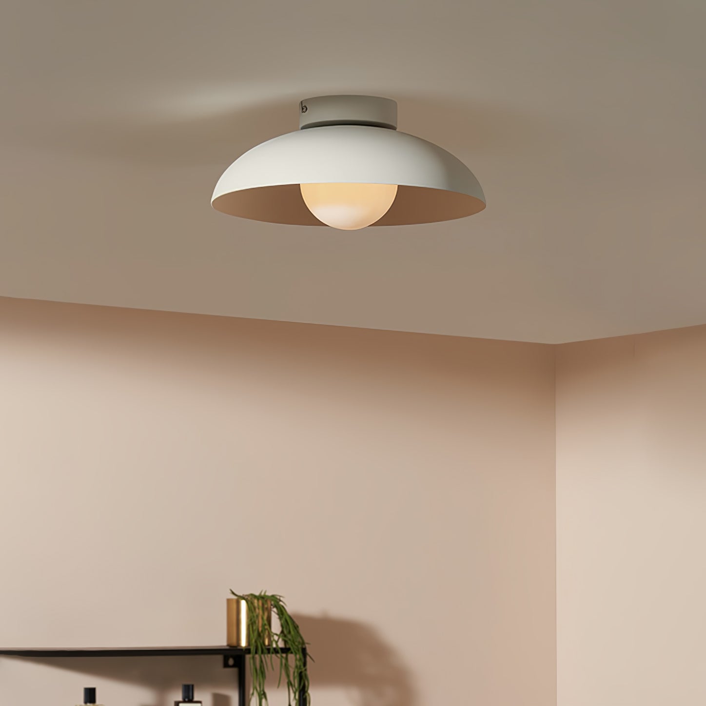 Harper Glass Dome Ceiling Lamp