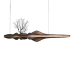 Nordic Wood Resin Pendant Lamp by - Modern Indoor Lighting Decor