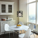 Ribbon Spiral Swirl LED Pendant Chandelier for Living Room & Kitchen